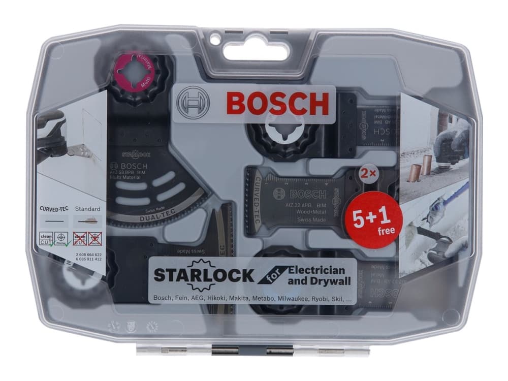 Bosch - Monitoimityökalun teräsarja - 6 kpl