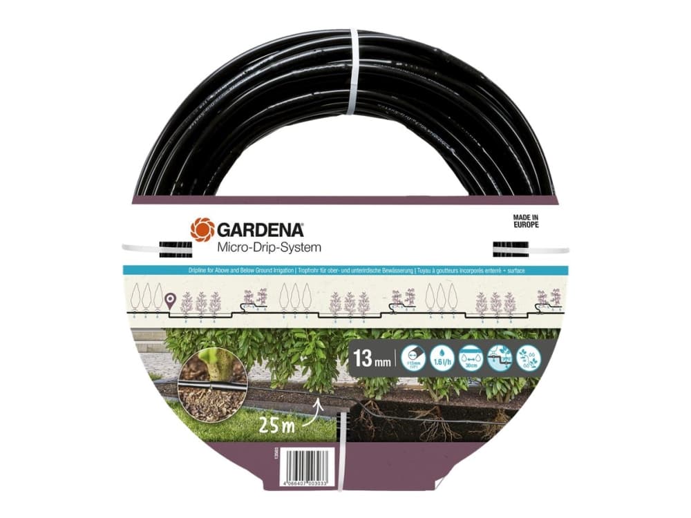 Gardena 13503-20, 25 m, Maanpinnan alapuolella, Musta, 1,3 cm, 1 kpl