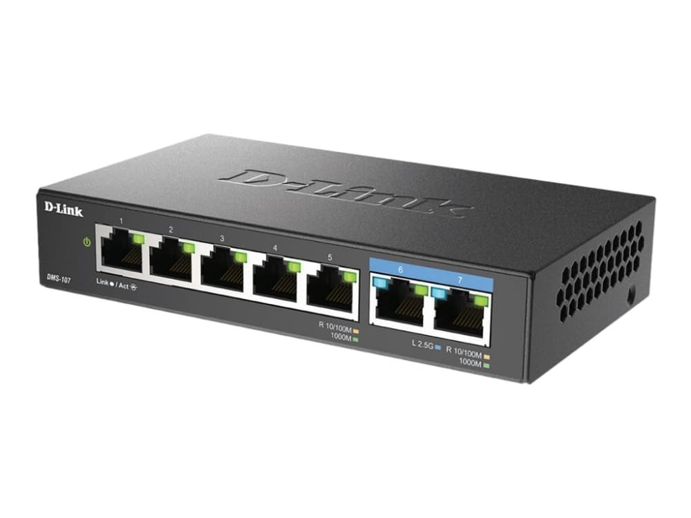 D-Link DMS-107/E, Hallitsematon, Gigabit Ethernet (10/100/1000)