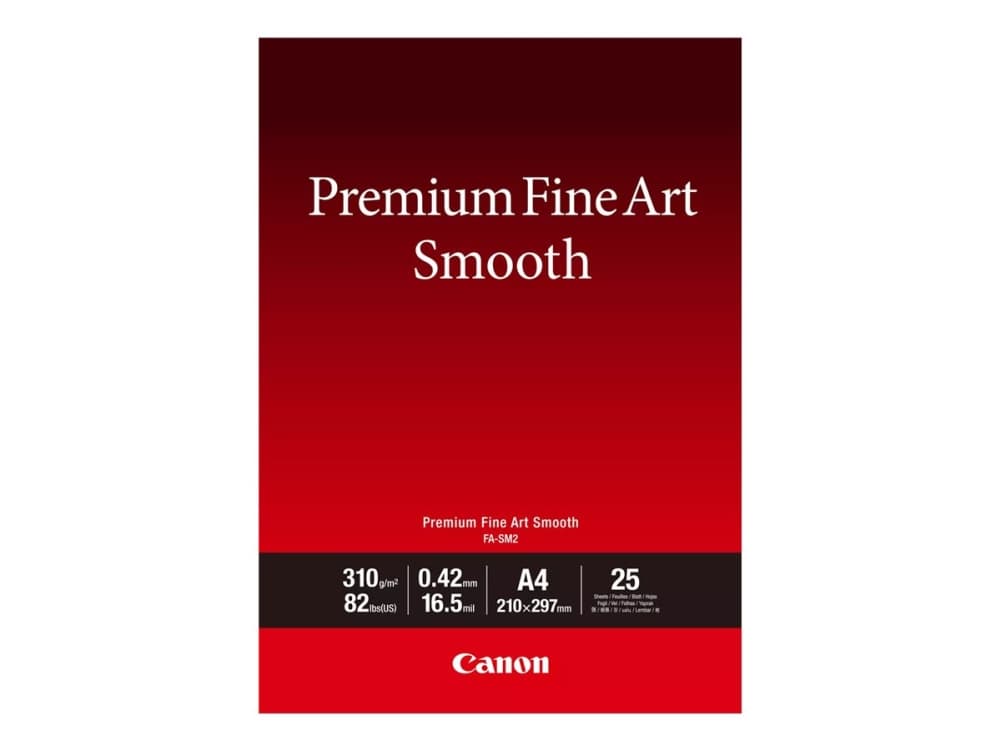 Canon FA-SM 2, Tasainen, 310 g/m², Mustesuihku, A4, 21x29.7 cm, Valkoinen