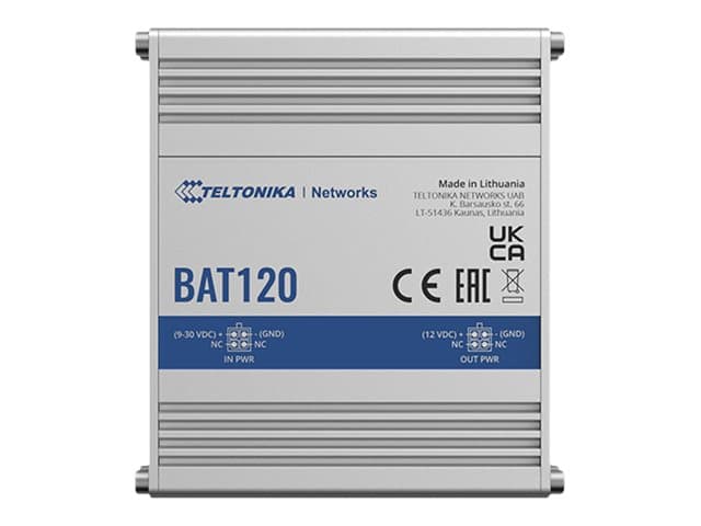 Teltonika UPS BAT120 BAT120 DIN enintään 6 tuntia