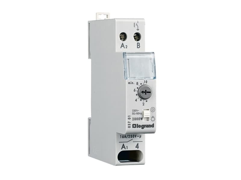 Legrand 3701 Aikakytkin porrasvalaistukseen DIN-kisko 230 V/AC