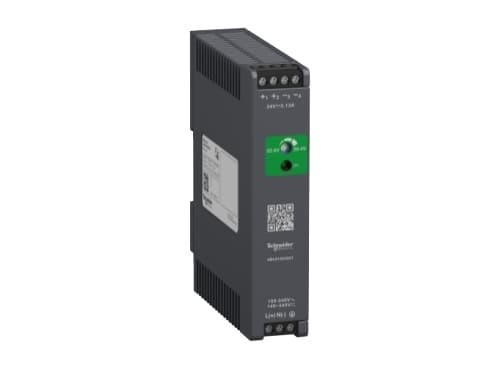 Modicon switchmode strømforsyning optimized til DIN-skinne med 24 VDC 75 W-3,1 A udgang og 100-240 V