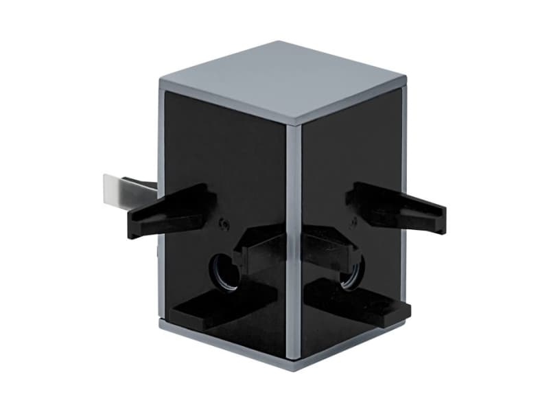 EGLO TP Cube Connector, Valaisimen säädin, Alumiini, Musta, Alumiini, Muovi, 360 g, 61 mm, 76 mm
