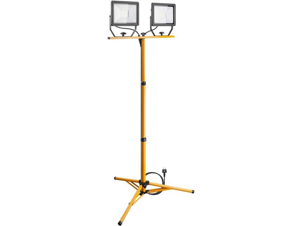 LED-rakennusvalaisin teleskooppijalustalla, 2x 50 W:n teho