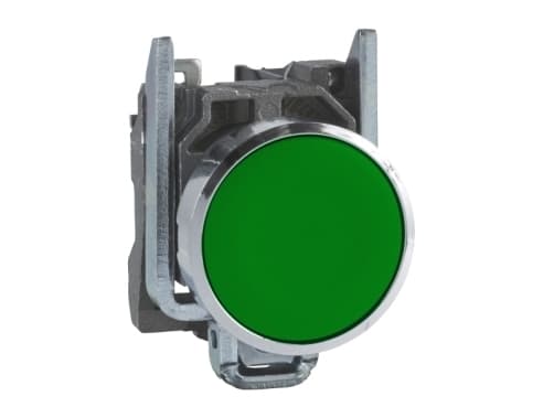 Schneider Electric XB4, Nappi, Vihreä, IP66, IK06, Luokka I, 30 mm