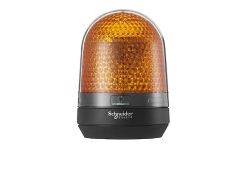 Merkkivalaisin Ø100 mm LED-monitoimi ilman summeria oranssi 100-230 VAC 100-230 VAC