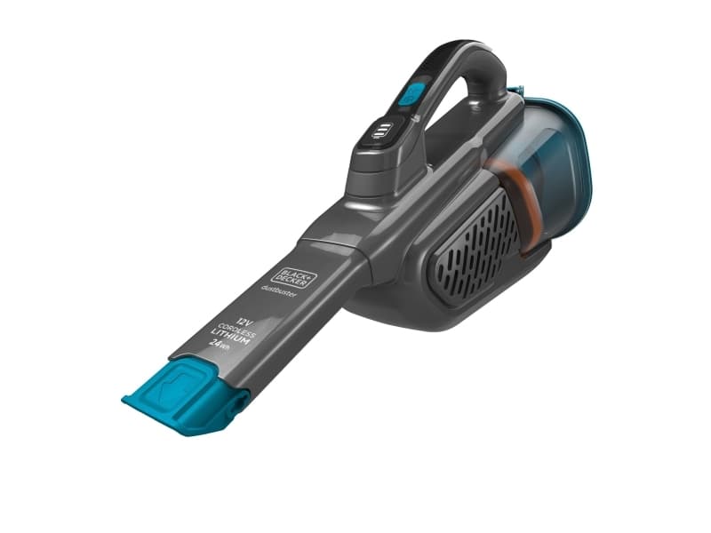 Black & Decker Dustbuster, Kuiva, Suodatus, Pölypussi, Musta, Sininen, 0,7 L, Akku