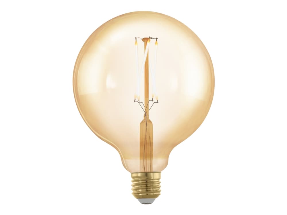 EGLO E27 G125 4,5W 400LM 2200K 3-KOLMIOINEN KELTAINEN AMBER