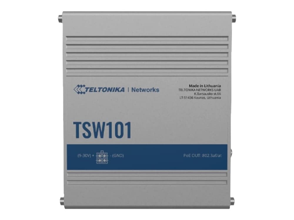 Teltonika TSW101, Gigabit Ethernet (10/100/1000), Power over Ethernet -tuki