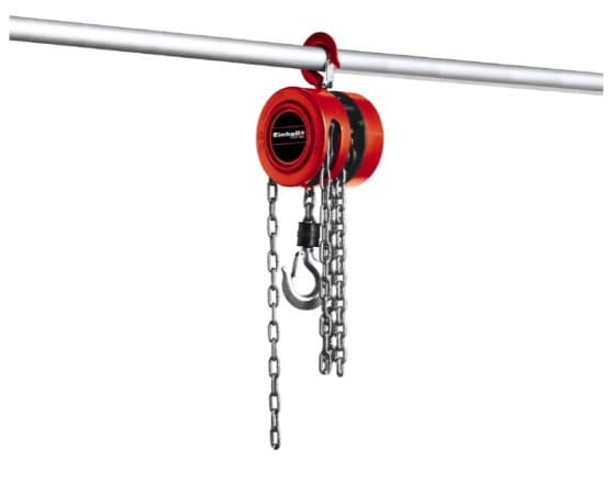Einhell 2250110, Ketjutalja, 1000 kg, 2,5 m, Punainen, 8,5 kg, 250 mm