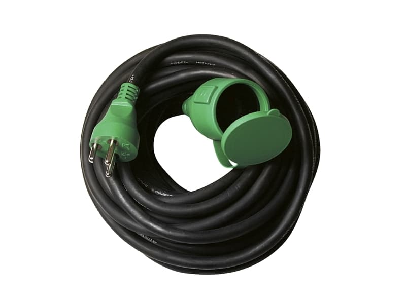 BLUE ELECTRIC Kaapelisarja - 10M - valettu pistoke maadoitettu - Kaapeli: 3x1,5 mm2 Kumi-neopreeni