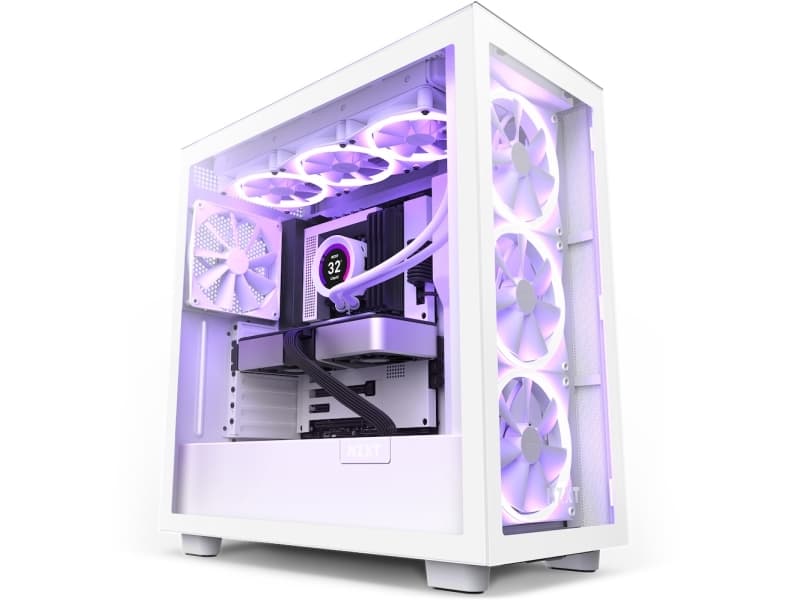 NZXT CM-H71EW-02, Midi Tower, PC, Hvid, ATX, micro ATX, Mini-ATX, 120,140 mm, 1x 140 mm, 1x 120 mm, 2x 140 mm, 3x 120 mm, 3x 140 mm, 3x 120 mm, 3x 140 mm
