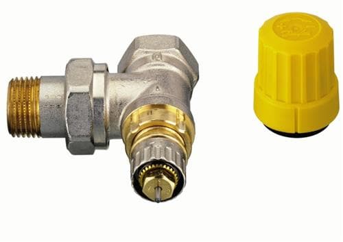 DANFOSS RA-U 3/8 kulmaventtiili, tuloilman asennukseen