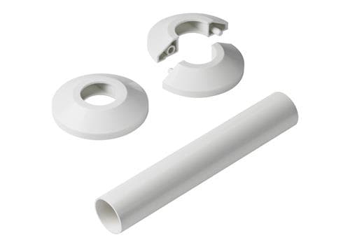 Danfossin seinäruusu valkoinen t-RTX - pyöreä t-VHX-DUO-MONO valkoinen