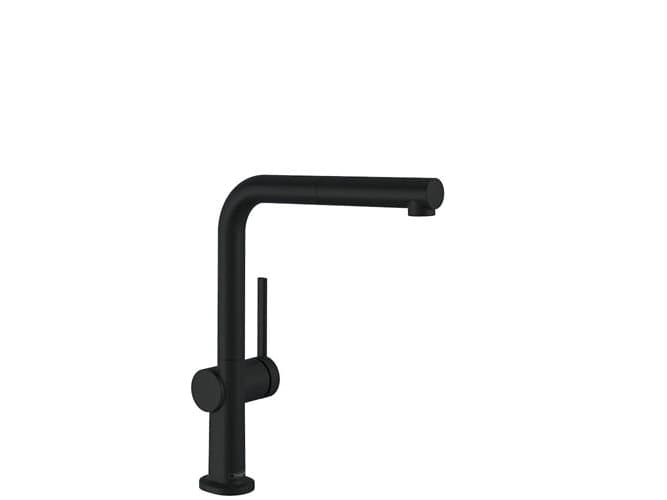 hansgrohe Talis M54 keittiöhana 270 1jet suihkuhanalla, mattamusta