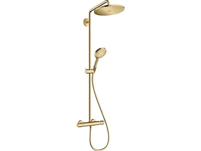 hansGrohe Croma Select S suihkusetti kiillotettu kultainen ulkonäkö