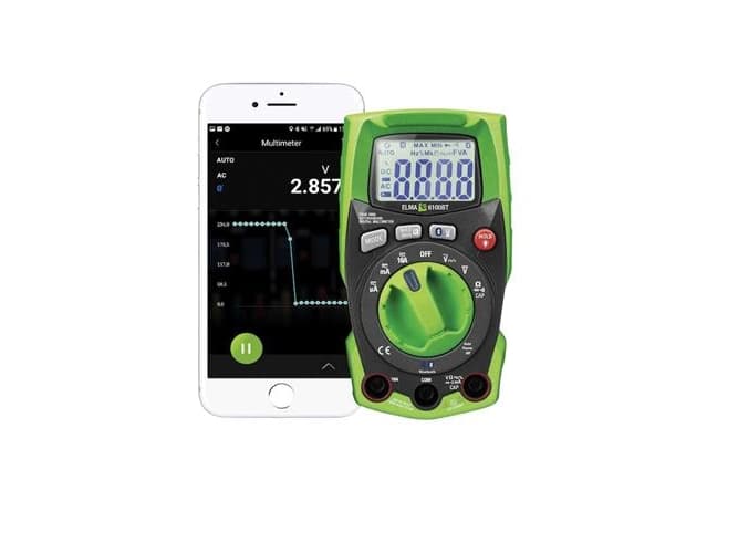 ELMA INSTRUMENTS Elma 6100BT IP65 true RMS yleismittari Bluetooth Free APP:llä ja sisäänrakennetulla tehokkaalla LED-taskulampulla
