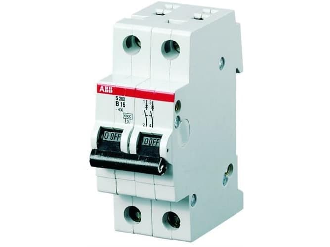 ABB Automaattisulake C 13A, 2-napainenC-ominaisuus6kA oikosulkukapasiteetti230/400V AC, 36 mm leveä