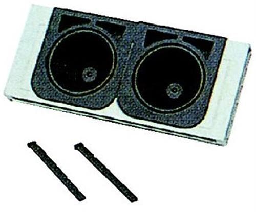 FIBOX Kabelindgangsflange F320-2K med gummitylle for side str. 320 Kabel 2 x Ø75 mm FIBOX Kabelindgangsflange F320-2K med gummitylle for side str. 320 Kabel 2 x Ø75 mm
