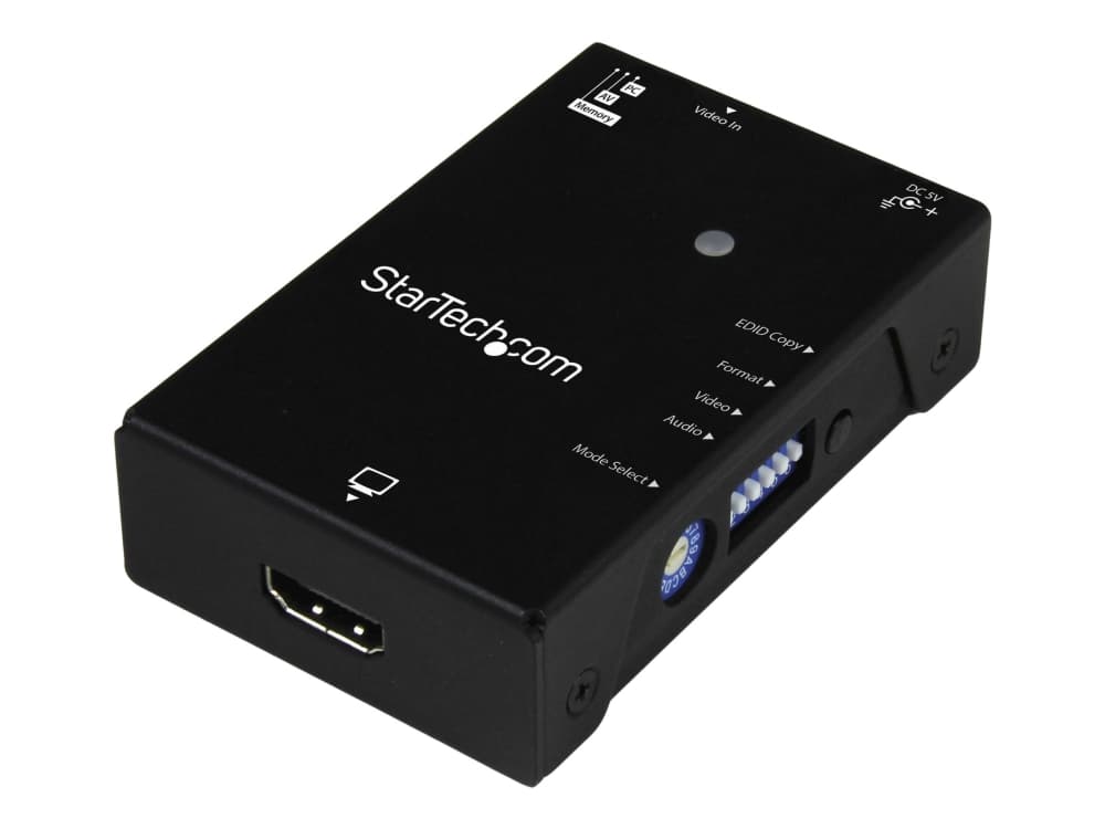 StarTech.com VSEDIDHD, Musta, Terästä, RoHS, CE, FCC, 1920 x 1080 pikseliä, 720p, 1080p, HDMI