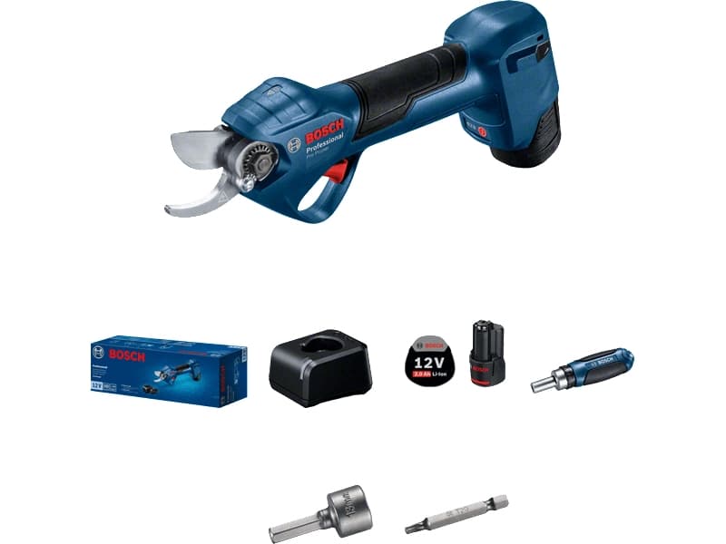 Bosch Pro Pruner Professional, 2,5 cm, Sort, Blå, Kasse, Lithium-Ion (Li-Ion), 12 V, 110 mm