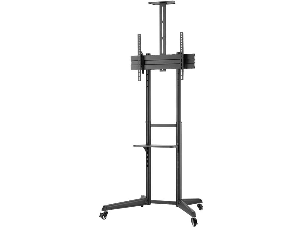 Goobay 59507, Multimediateline, musta, Terästä, 35 kg, 94 cm (37), 177,8 cm (70)