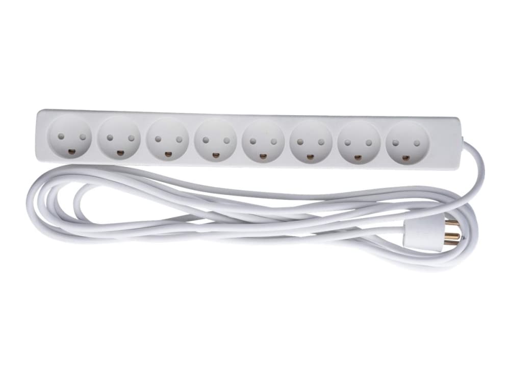 Microconnect GRU00850WDK, 5 m, Sisätila, Tyyppi K, Tyyppi K, 1,5 mm², Valkoinen