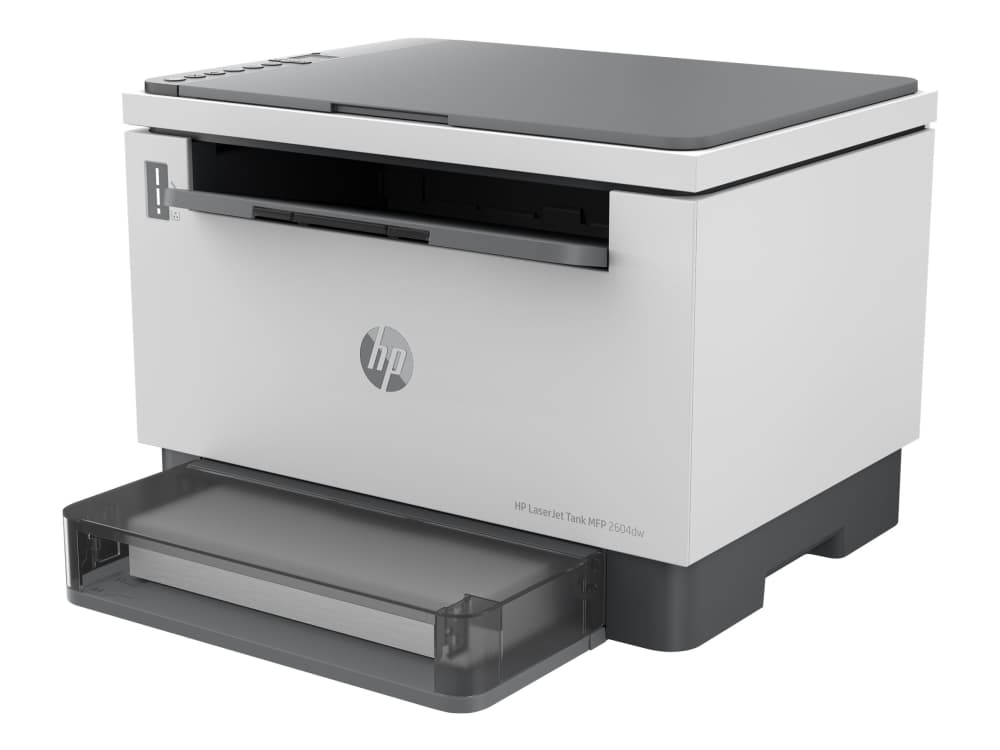 HP LaserJet Tank MFP 2604dw -monitoimitulostin, Mustavalkoinen, Tulostin varten Yritys, Langaton Kaksipuolinen tulostus Skannaus sähköpostiin Skannaus PDF-tiedostoksi, Laser, Väritulostus, 600 x 600 DPI, A4, Suoratulostus, Harmaa