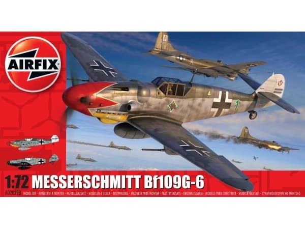 Airfix Pastellimalli Messerschmitt BF109G-6 mittakaavassa 1/72