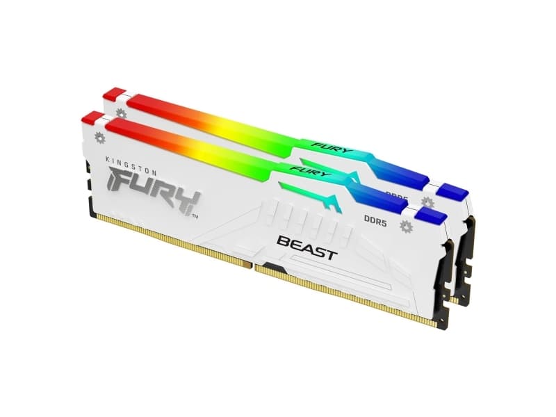 Kingston Technology FURY Beast RGB, 64 GB, 2 x 32 GB, DDR5, 6000 MHz, 288-pin DIMM
