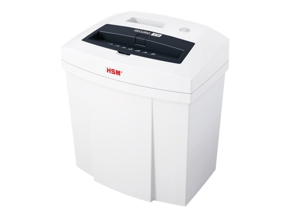HSM Securio C14, Silpuksi leikkaava, 22,5 cm, 4 x 25 mm, 20 L, 60 dB, 2640 mm/min