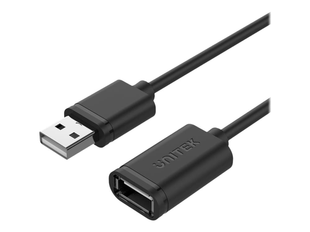 Unitek Y-C418GBK - USB forlængerkabel - USB (han) til USB (hun) - USB 2.0 - 5 m - lajiteltu