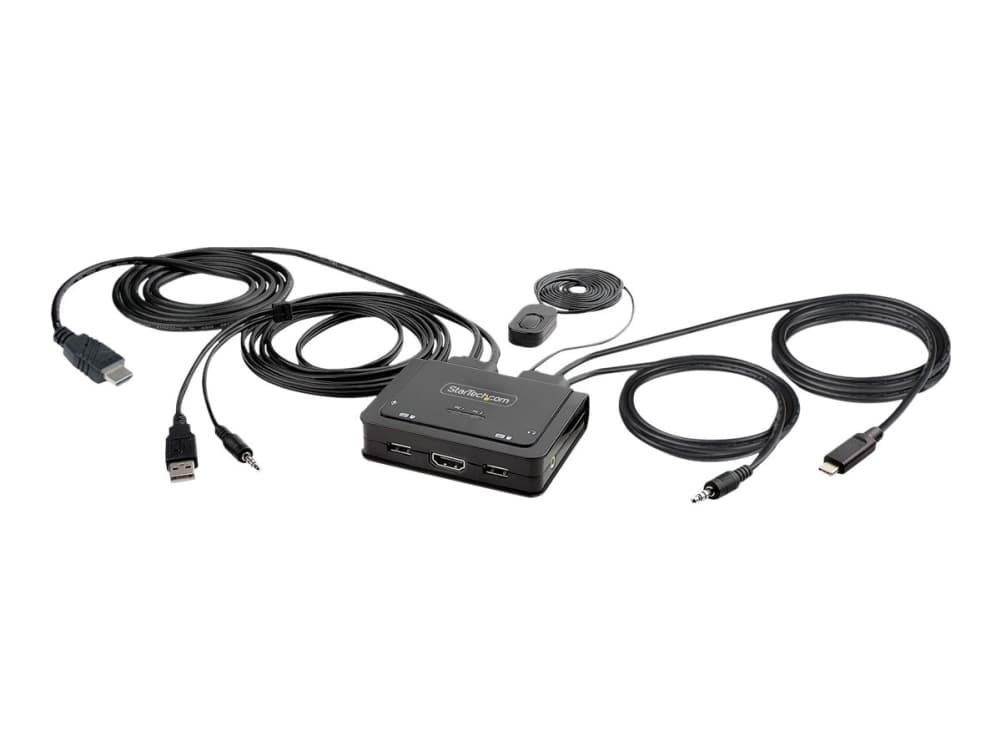 StarTech.com C2-H46-UAC-CBL-KVM, 4096 x 2160 pikseliä, 4K Ultra HD, Musta