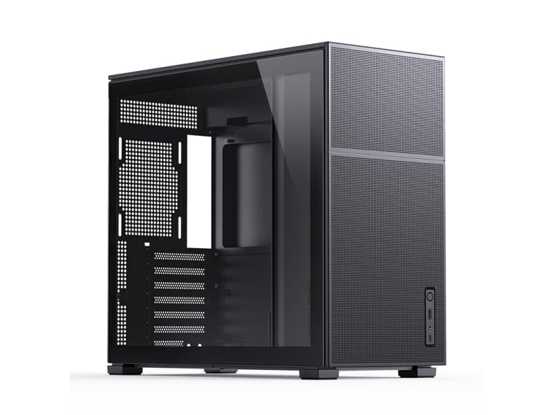 Jonsbo D41 MESH ATX-kotelo, karkaistu lasi - musta