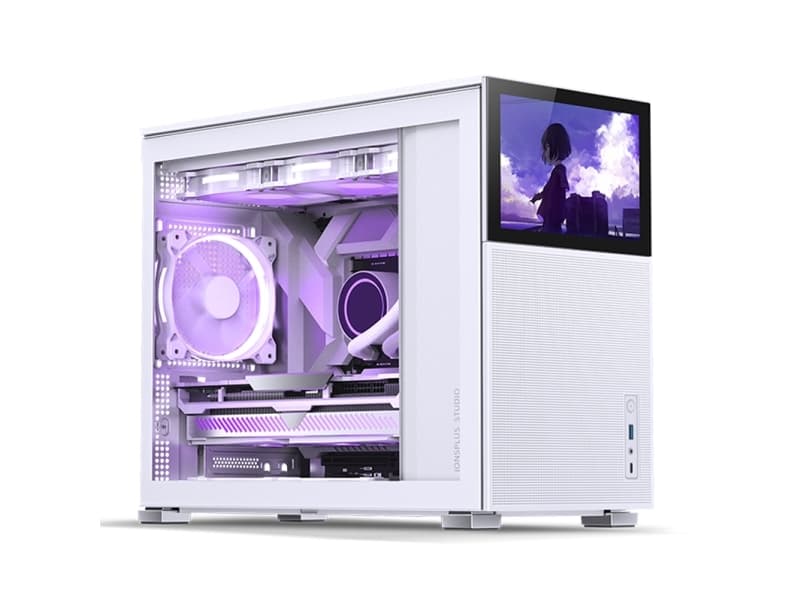 Jonsbo D31 MESH, Midi Tower, PC, Valkoinen, DTX, ITX, mikro ATX, Terästä, Pelaaminen