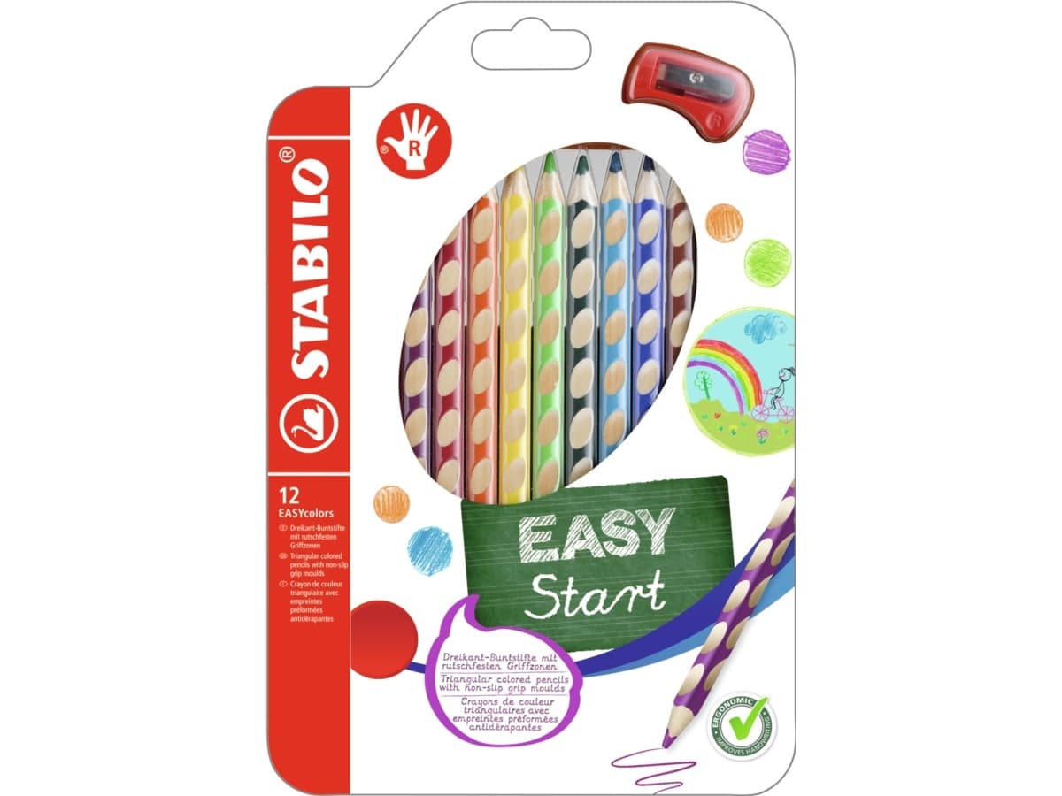 STABILO EASYcolors, Monivärinen, 12 kpl