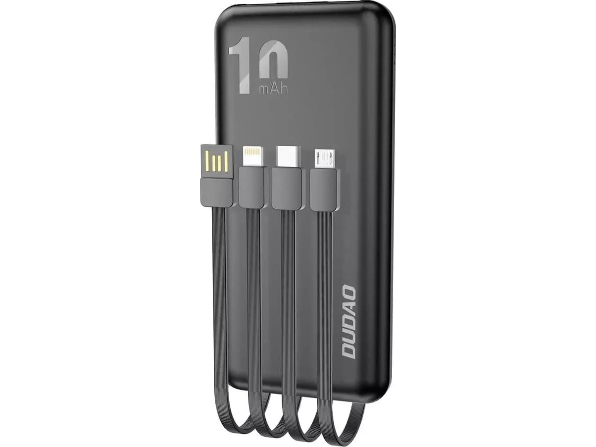 Dudao K6Pro powerbank 10000mAh 10Watt 4xcables lajitella