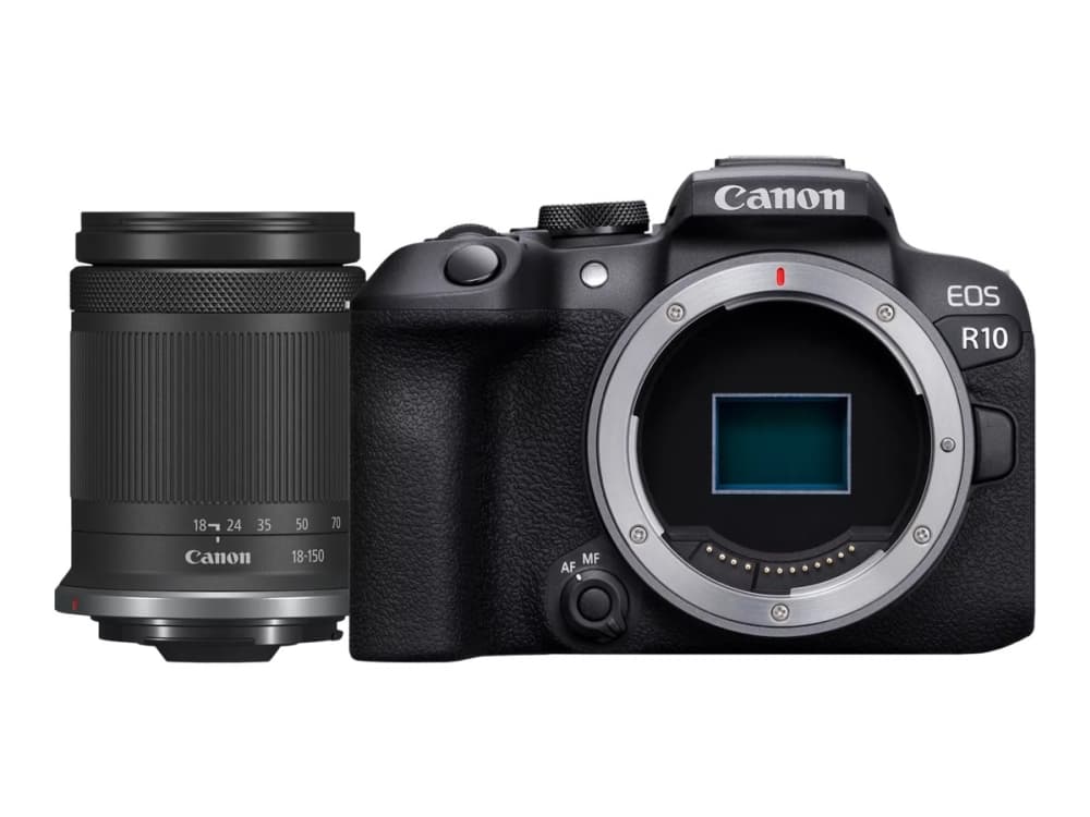 Canon EOS R10 + RF-S 18-150mm IS STM, 24,2 MP, 6000 x 4000 pikseliä, CMOS, 4K Ultra HD, Kosketusnäyttö, Musta