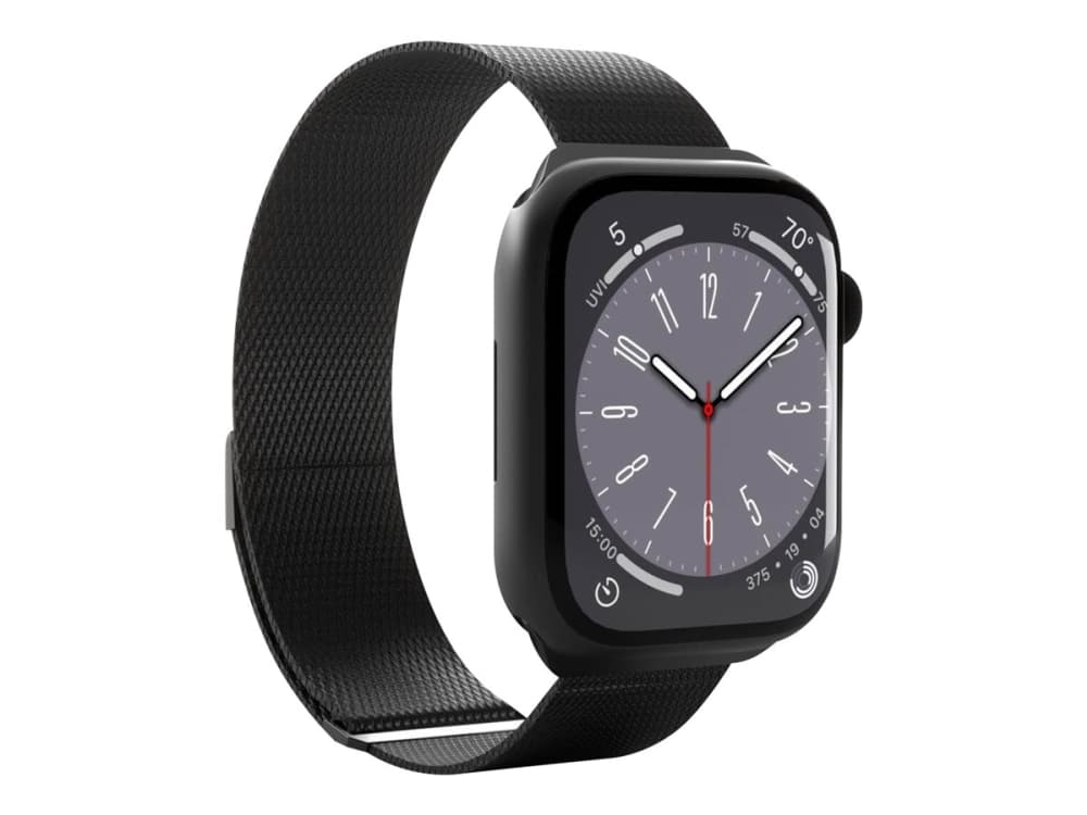 Puro Milanese Magnetic Band - ruostumattomasta teräksestä valmistettu ranneke Apple Watchille 38/40/41 mm (musta)