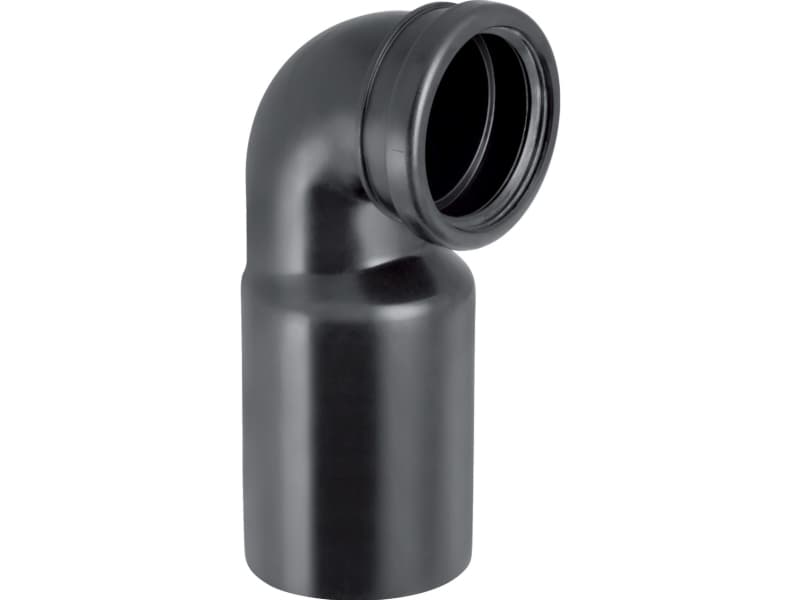 Seinäkäymälän taivutus 90° ø 90 mm
