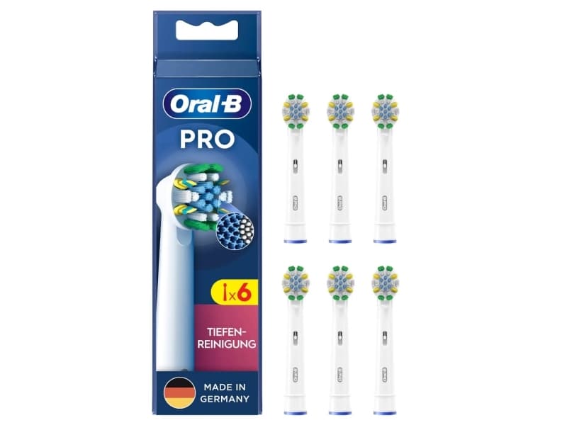 Oral-B Deep Cleaning, 6 kpl, Valkoinen, 3 kuukautta, Oral-B, Laatikko