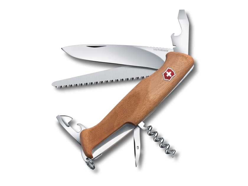 Victorinox RangerWood 55, Lukittuvateräinen veitsi, Monityökaluveitsi, 22,5 mm, 163 g