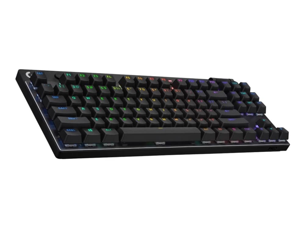 Logitech G PRO X - Näppäimistö - avaimeton - pussiton - Bluetooth, 2,4 GHz - tastkontakt: GX Red Linear - lajittelu