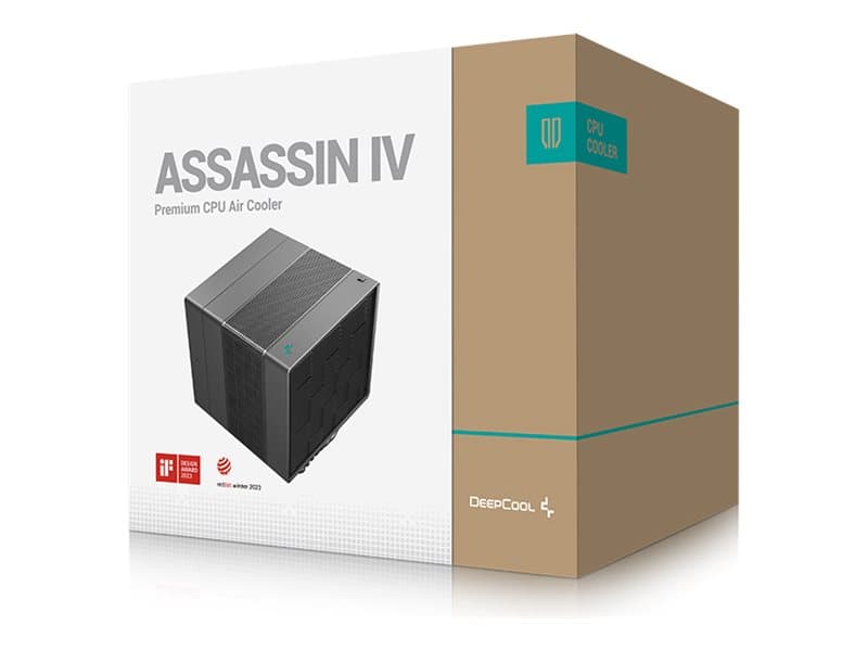 DeepCool ASSASSIN IV, Ilmanjäähdytin, 14 cm, 79,1 cfm, Musta