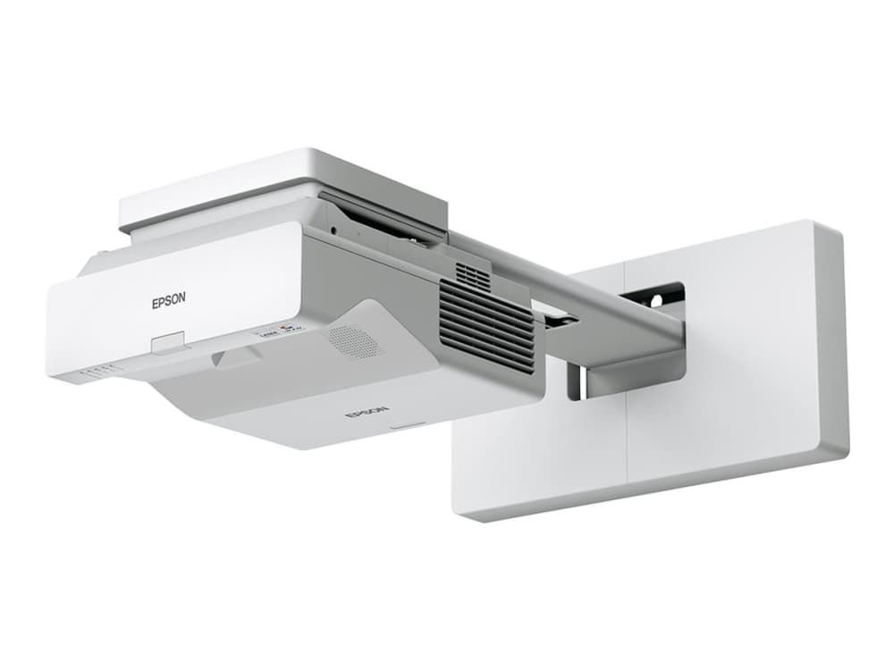 Epson EB-760W - 3LCD-projektori - 4100 lumen (hvid) - 4100 lumen (farve) - 16:10 - ultrakort kast objektiv - 802.11a/b/g/n/ac trådløs / LAN/ Miracast - hvid