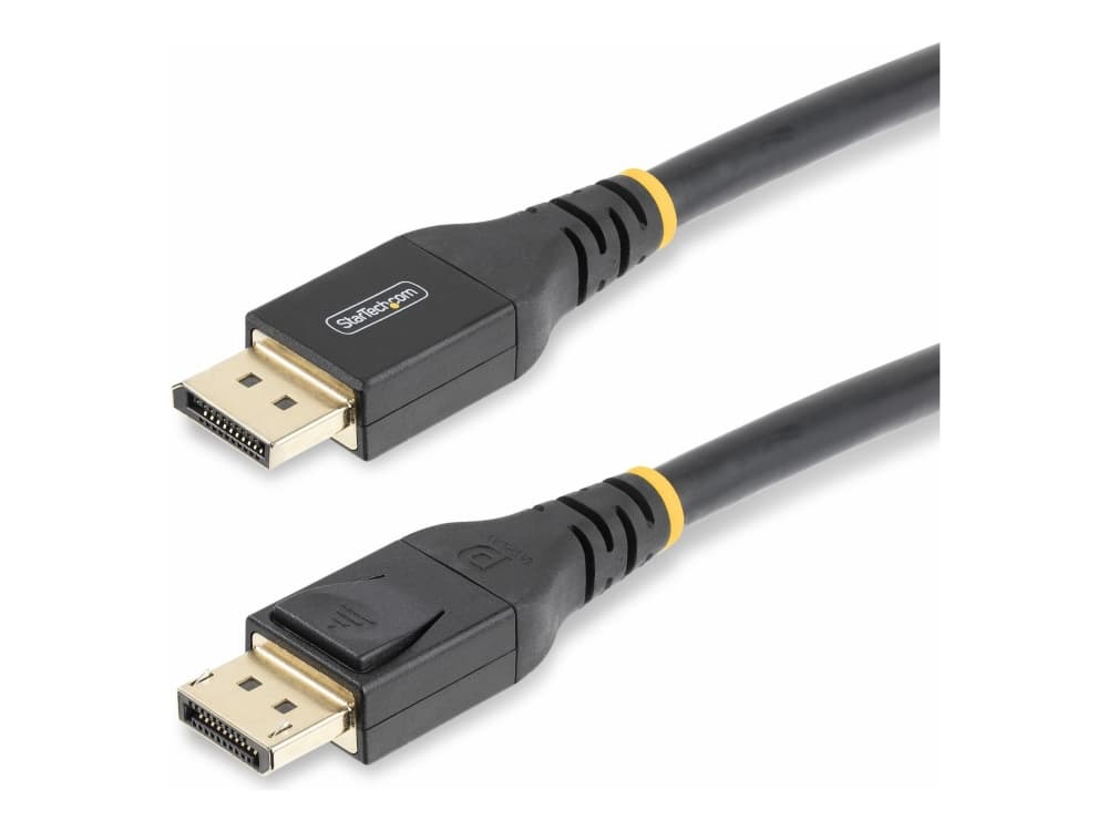 StarTech.com 25ft (7m) VESA-sertifioitu aktiivinen DisplayPort 1.4 kaapeli, DP8K w/HBR3/HDR10/MST/DSC 1.2/HDCP 2.2, 8K 60Hz, 4K 120Hz Video - Aktiivinen DP 1.4 kaapeli M/M (DP14A-7M-DP-CABLE) - DisplayPort kabel - DisplayPort (han) til DisplayPort (han) - DisplayPort 1.4 - 7 m - 4K tuki, 8K tuki, aktiivinen, aktiivinen, Aktiivinen kuparikaapeli - lajitelma - lajittelu
