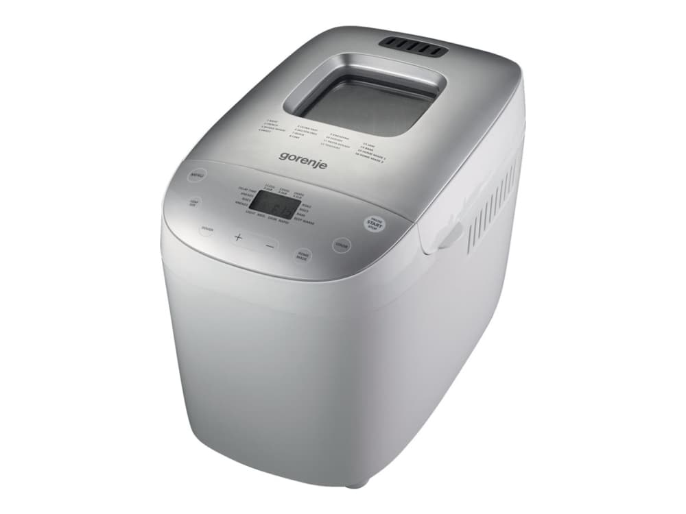 Gorenje BM1600WG, 1,6 kg, Viivekäynnistyksen ajastin, Katseluikkuna, Ajastin, Säädettävä reunanruskistuksen hallinta, Pidä lämpimänä-toiminto