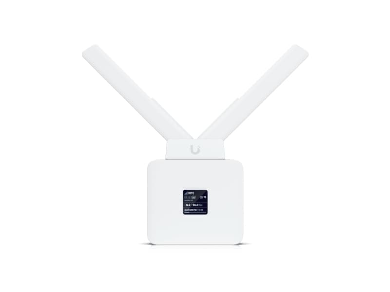 Ubiquiti UMR, Matkapuhelinverkon reititin, Valkoinen, Polykarbonaatti (PC), DIN-kisko/seinäasennus, LCM, 3,3 cm (1.3)