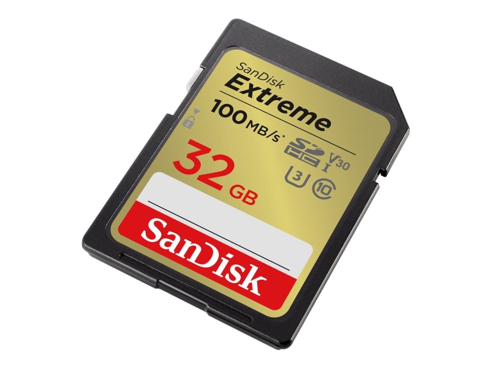 SanDisk Extreme, 32 GB, SDXC, Luokka 10, UHS-I, 100 MB/s, 60 MB/s
